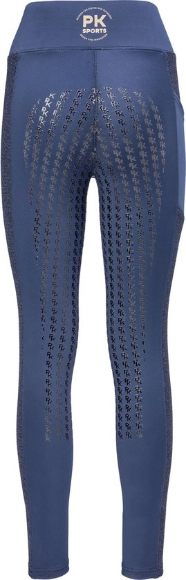 PK International - Collants d'équitation - Collants techniques - Extensibles - Adhérence maximale - Toledo - Ébène - Bleu foncé - L/40