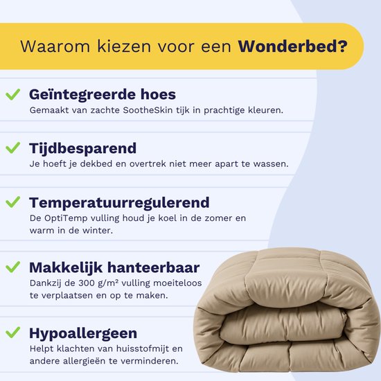 Dekbed 100% Katoen in 7 variaties