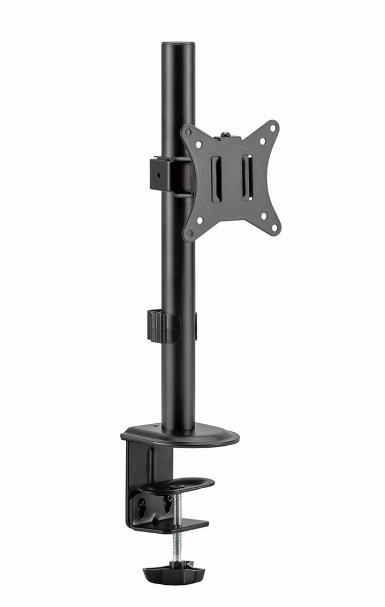 Gembird Bureau Monitorarm voor Enkele Monitor, 17–32 Inch, Tot 9 kg, 360° Rotatie voor Landschaps- en Portretmodus, 45° Kantelbaar, 90° Zwenkbaar, VESA-compatibel, Zwart