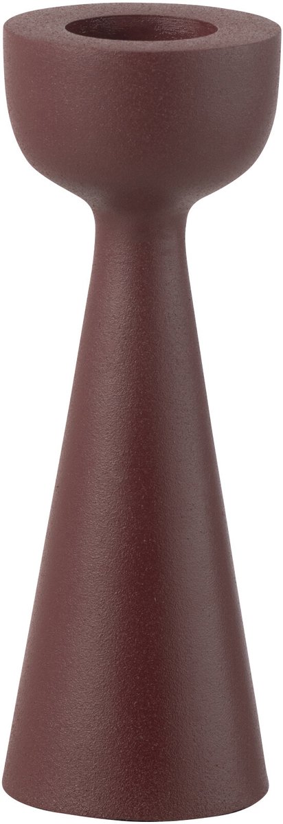 J-Line kaarshouder Cone - aluminium - kastanjebruin - large Rood