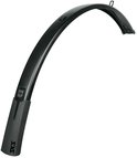 Een gebogen zwart SKS fietsspatbord met SKS logo aan de onderkant.