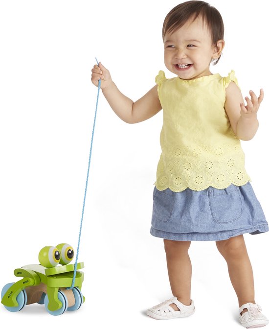 Melissa & Doug Frolicking Frog Pull Toy van Melissa & Doug — afbeelding 2