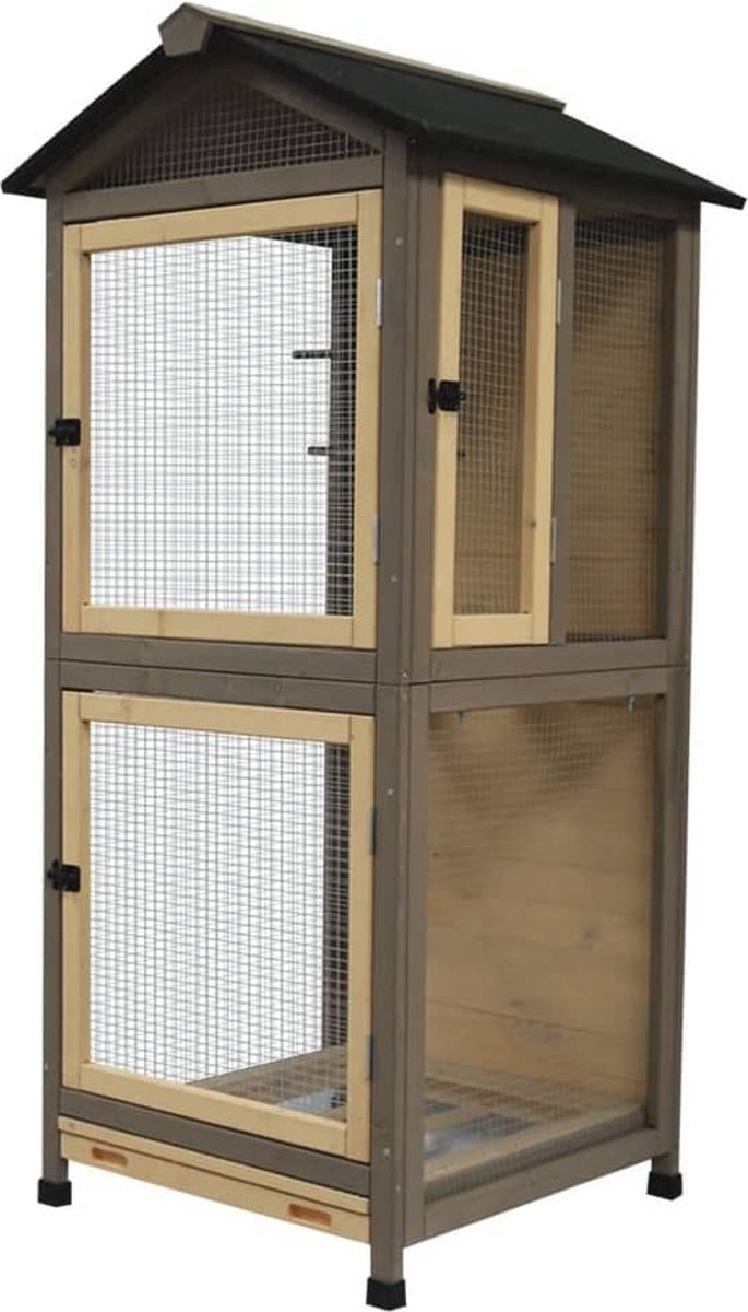 Duvoplus Volière Citadel Country 70x70x151 cm hout