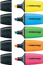 STABILO BOSS MINI - Markeerstift - Etui Met 5 Kleuren