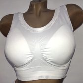 Dames bh top XL/XXL 38-42 wit