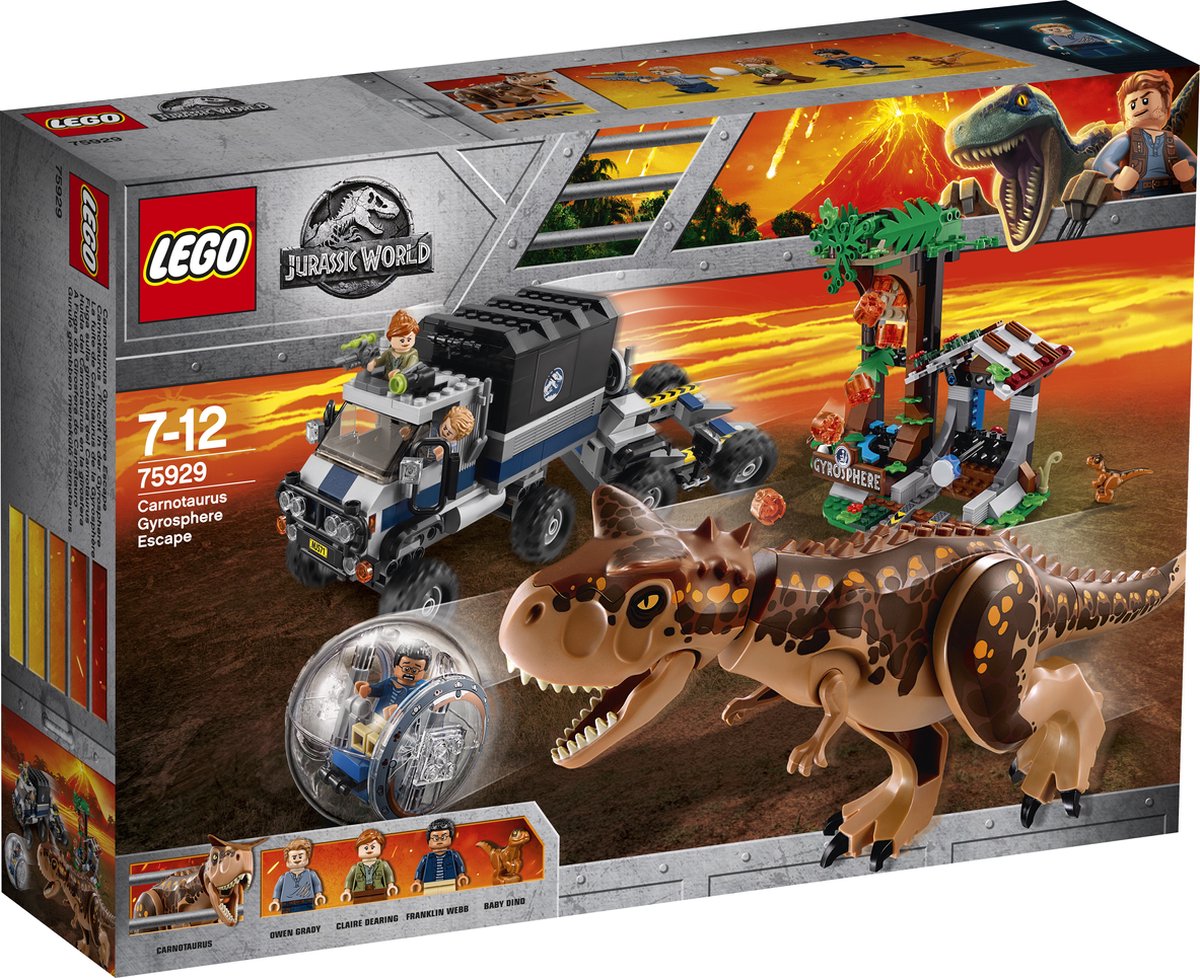 LEGO Jurassic World Gyrobolontsnapping van Carnotaurus - 75929 | bol.com
