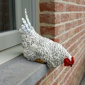 Hopeful 5 stuks kippen van kunsthars, creatieve en compacte tuindecoratie, geschikt voor tuinplaats, balkon, slaapkamer en slaapkamer