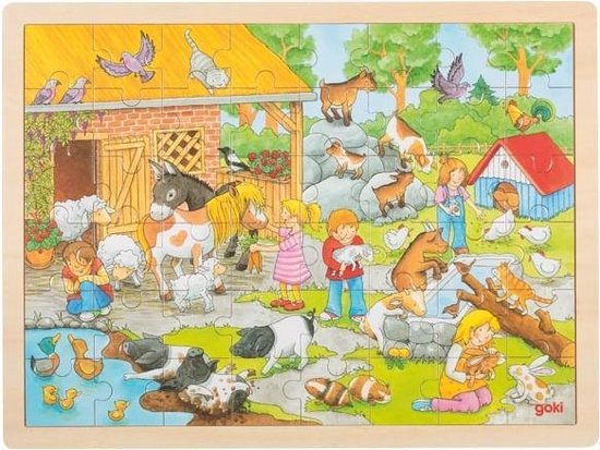 Goki Puzzle, petting zoo
