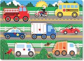 Melissa & Doug - Wooden Peg Puzzle - Vehicles