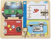 Melissa & Doug Activiteitenbord met sloten en grendels - Educatief houten speelgoed