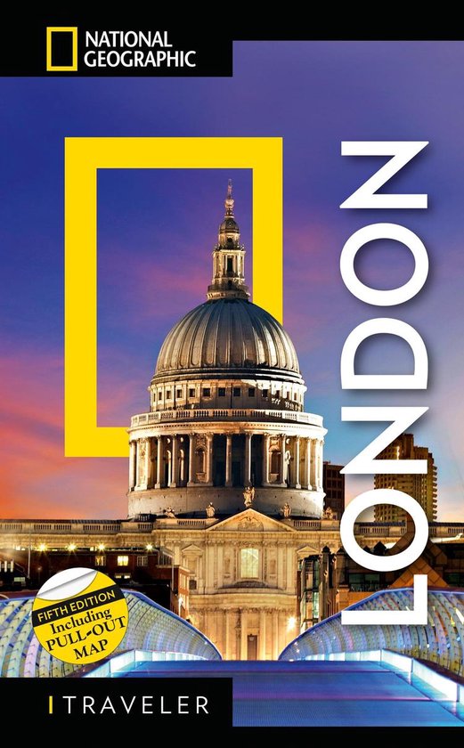 National Geographic Traveler: Londen, 5e editie. St Paul's Cathedral bij zonsondergang. Inclusief uitvouwbare kaart.