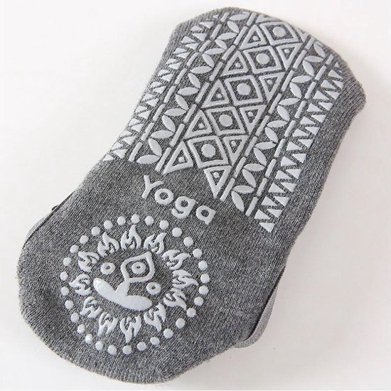 Yoga Anti-slip Sokken - Grijs - Dames - Ballet - Dans - Gym - Fitness - Pilates - Katoen van ToeSox — afbeelding 4