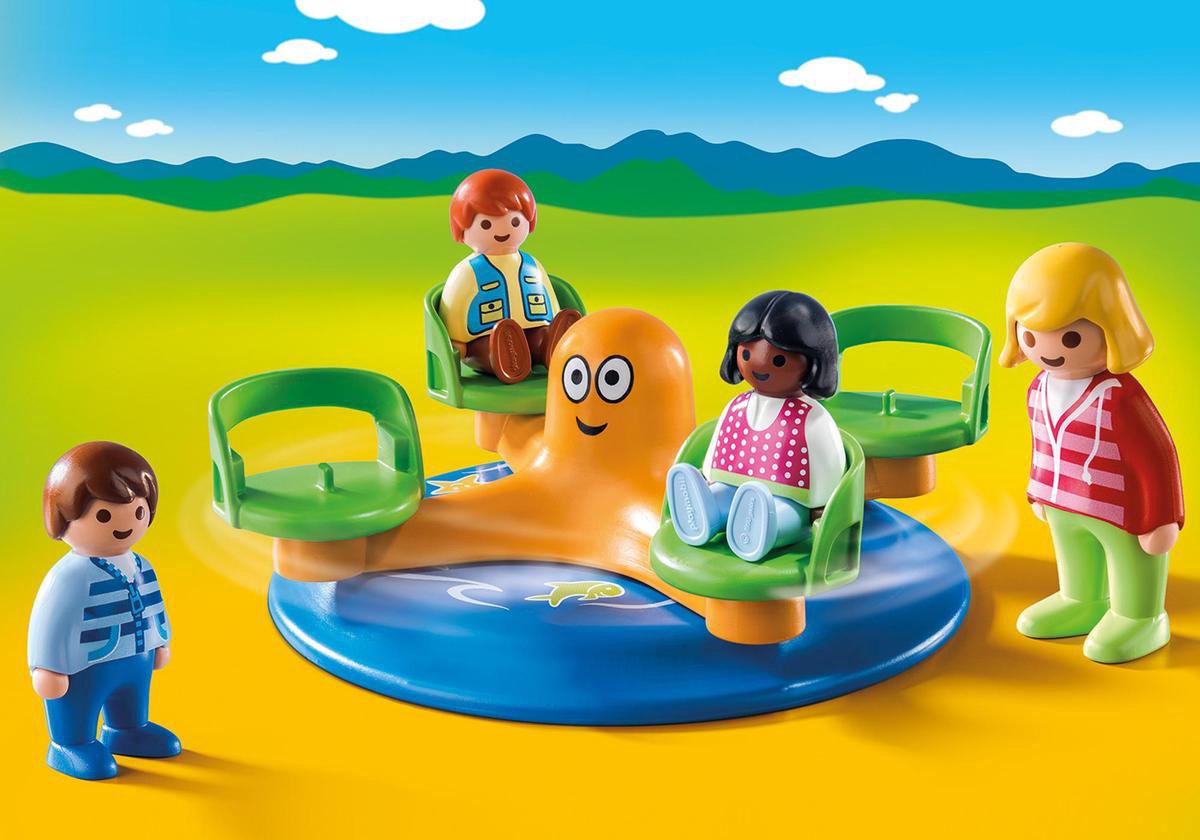 Playmobil 1.2.3 Famille de vacanciers avec bateau et avi