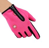 Handschoenen - Touchscreen - Grip - Waterafstotend - Thermisch - Wintersport - Ski/Snowboardhandschoenen - Fietshandschoenen - Dames - Maat S - Stretch - Roze