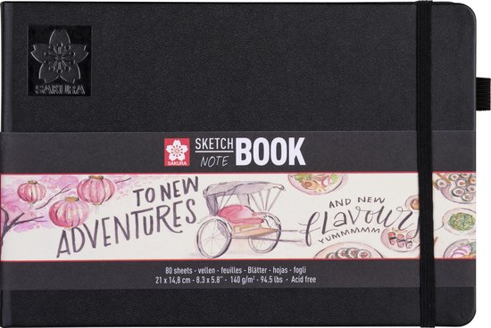 Croquis / cahier Sakura - A5 - blanc crème