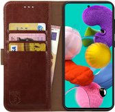 Rosso Element Samsung Galaxy A71 Hoesje Book Cover Bruin