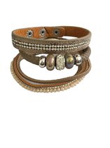 Armbandenset Taupe