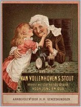 Wandbord Retro Vintage Wand Bord Muur Kamer Decoratie Metaal Emaille Reclame Wandborden Tekst Mancave Metalen bord Vollenhovens Stout 20x30cm