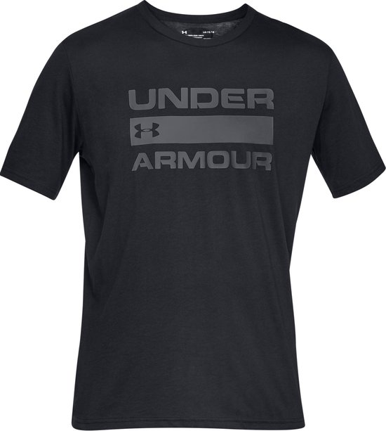 Under Armour Team Issue Wordmark SS Heren Sportshirt - Maat XL - Black