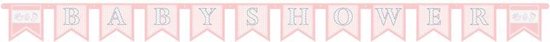 Haza Original Letterslingers Babyshower Meisje Roze 6 Meter