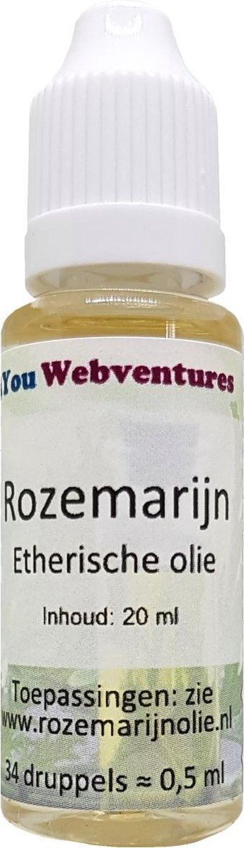 Goedkoopste Pure etherische rozemarijnolie - 40 ml (2x 20 ml) - etherische olie - essentiële rozemarijn olie