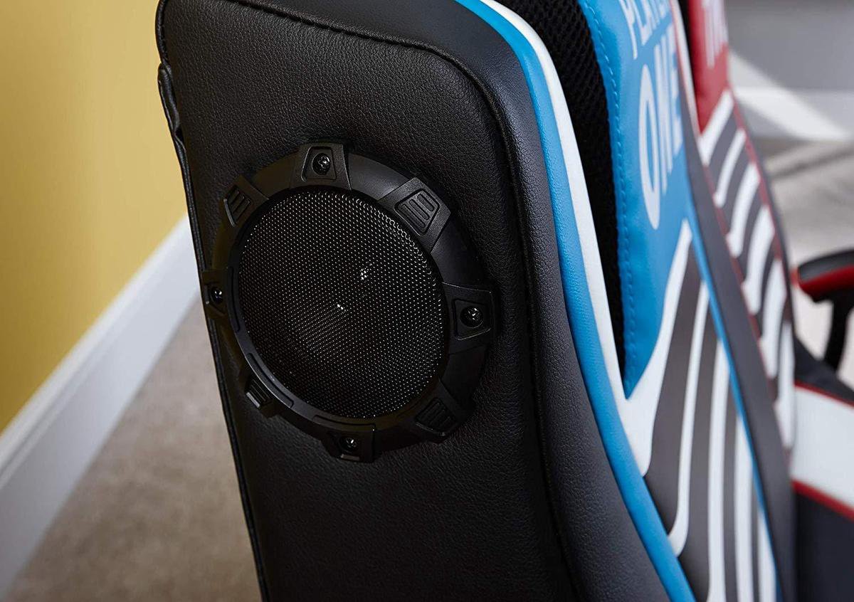 X Rocker Dual Rivals Gaming Stoel Blauw Rood bol