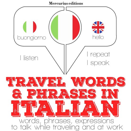 Travel words and phrases in Italian - cover