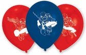 Amscan Ballonnen Spider-man 23 Cm Rood/blauw 6 Stuks