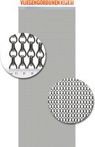 Vliegengordijn aluminium ketting antraciet , 100 x 240 cm