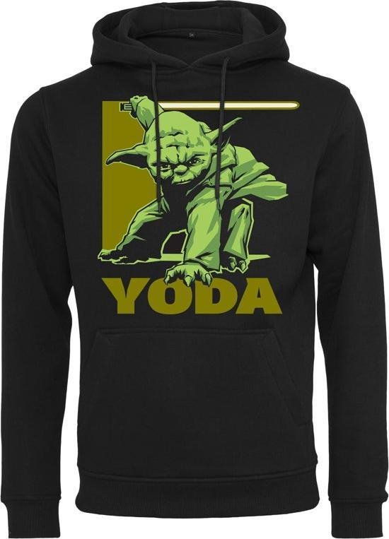 wees onder de indruk erts Kiwi Heren Yoda Hoodie zwart | bol.com