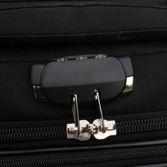 Travelerz Lichtgewicht Reiskoffer 27L Met Wielen En Cijferslot - Zwart Handbagage
