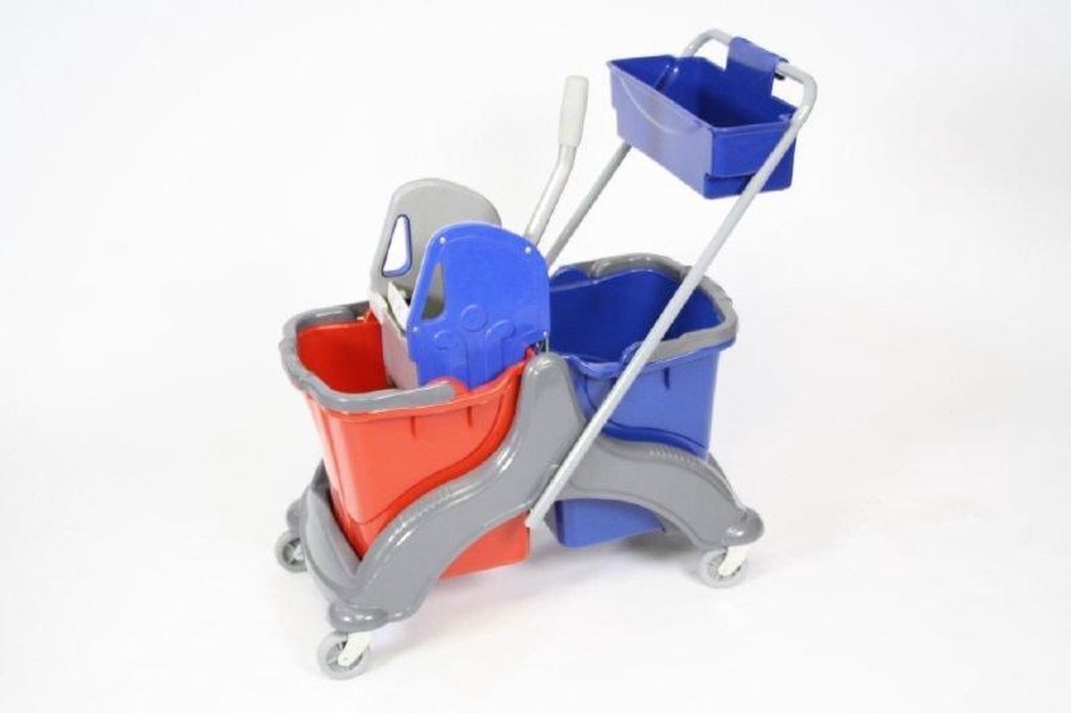 Mopemmer met wielen  2 x 25 liter  - kunststof