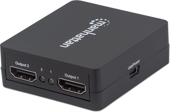 Manhattan 207652 2 poorten HDMI-splitter 1920 x 1080 Pixel Zwart van Manhattan — afbeelding 3