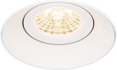 LED Spot Set - Pragmi Nivas Pro - GU10 Fitting - Inbouw Rond - Mat Wit - Trimless - Kantelbaar - Ø150mm - Philips - MASTER 927 36D VLE - 4.9W - Warm Wit 2200K-2700K - DimTone Dimbaar - BES LE