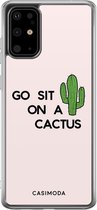 Samsung S20 Plus hoesje siliconen - Go sit on a cactus | Samsung Galaxy S20 Plus case | multi | TPU backcover transparant