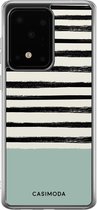 Samsung S20 Ultra hoesje siliconen - Stripes on stripes | Samsung Galaxy S20 Ultra case | multi | TPU backcover transparant