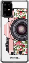 Samsung S20 Plus hoesje siliconen - Hippie camera | Samsung Galaxy S20 Plus case | multi | TPU backcover transparant
