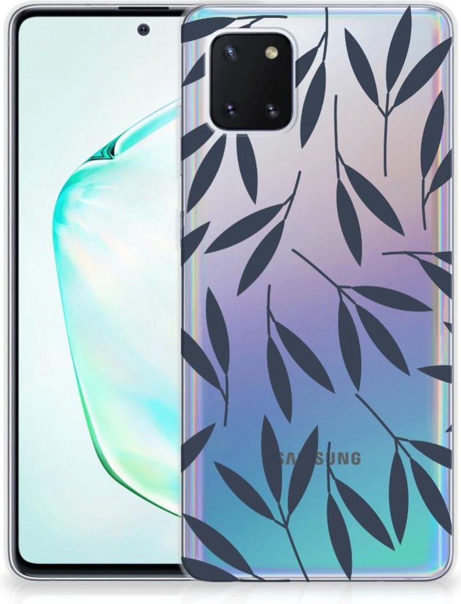 Samsung Galaxy Note 10 Lite TPU Case Leaves Blue
