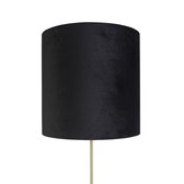 QAZQA parte fl - Klassieke Vloerlamp | Staande Lamp met kap - 1 lichts - H 1865 mm - Zwart -  Woonkamer | Slaapkamer | Keuken