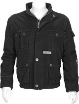 T'RIFFIC STORM  Jack Canvas coat 100% katoen Zwart - Maat 5XL