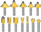 Freesbitsets,12-Delige Alloy Frees Set met Opbergdoos voor Hout - 6 Freesbitsets,12-Delige Alloy Frees Set met Opbergdoos voor Hout - 6