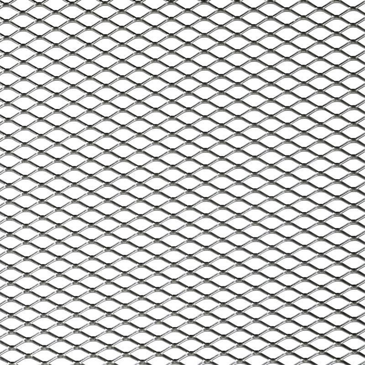 AutoStyle Racegaas aluminium - ruitdesign 16x8mm - 125x25cm
