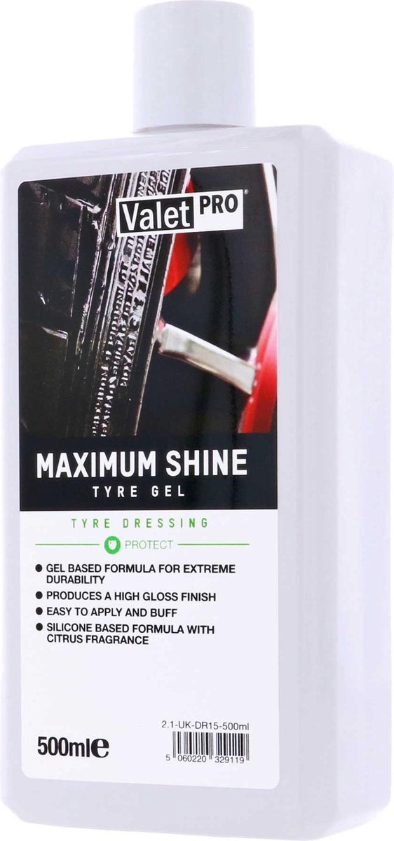 Valet Pro Maximum Shine Tyre Gel - 500ml
