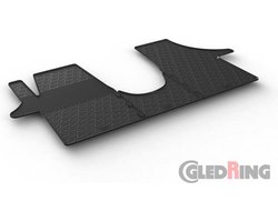 Gledring Rubbermatten passend voor Volkswagen Transporter T5 2003-2015 & T6 2015- (TK profiel 3-delig)