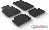 Gledring Rubbermatten passend voor BMW 1-Serie F20/F21 2011-2019 (T profiel 4-delig + montageclips)