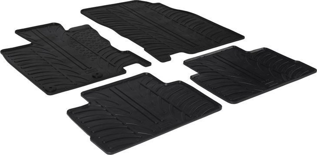 Gledring Rubber car mats set suitable for Nissan Qashqai III