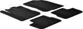 Gledring Rubbermatten passend voor Peugeot 208 2012-2019 (T profiel 4-delig + montageclips)