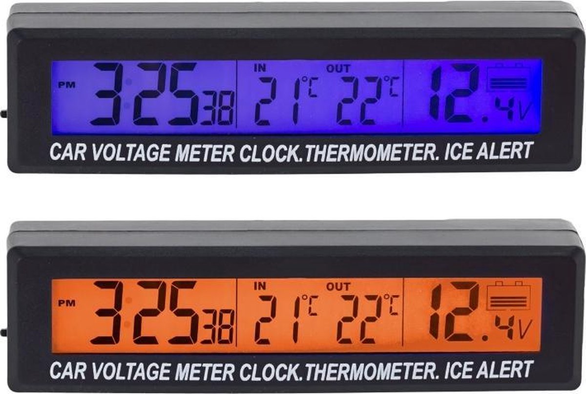 Horloge Pour Auto - Thermomètre Voiture Numérique En L Intérieur