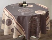 Tafelkleed anti-vlek Tzigane gris 300 x 150 cm Tafellaken - Decoratieve Tafel Accessoires - Woonkamer Decoratie - Bonne et Plus®