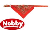 Nobby halsband zakdoek rood 55-60 x 2,3 cm - 1 st
